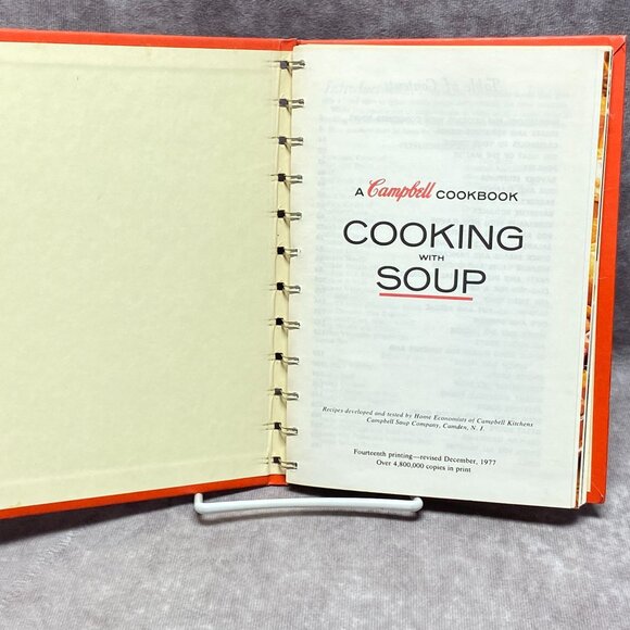 A Campbell Cookbook Cooking With Soup Spiral-Bound 1977 - Picture 3 of 9